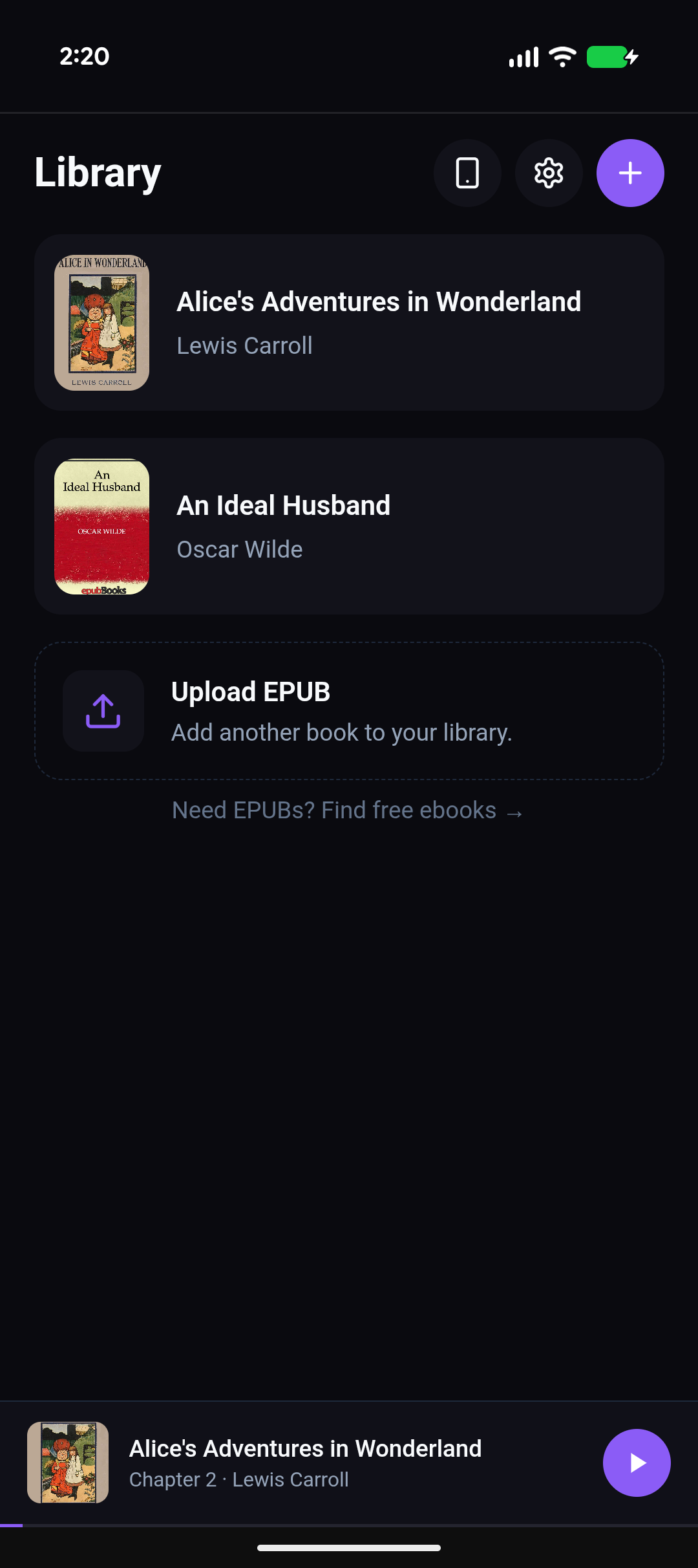 Library - Your audiobook collection
